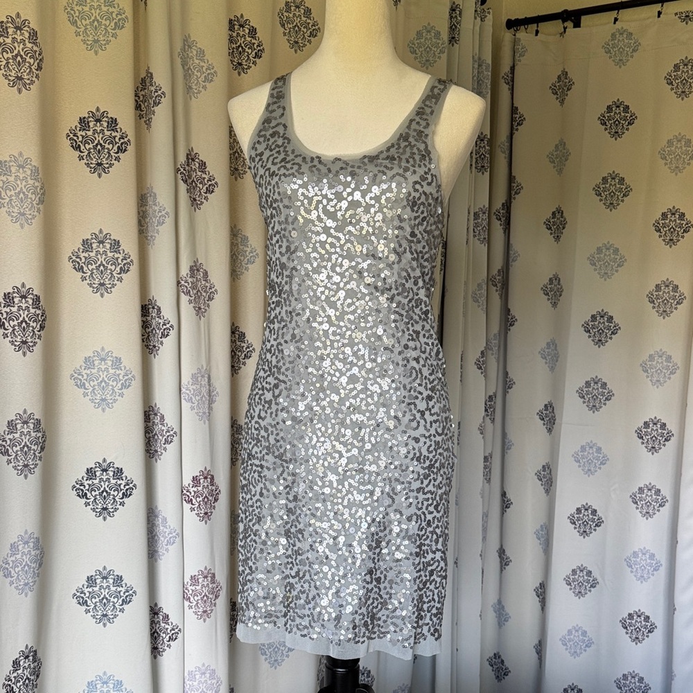 Max Studio Gray Sequin Dress